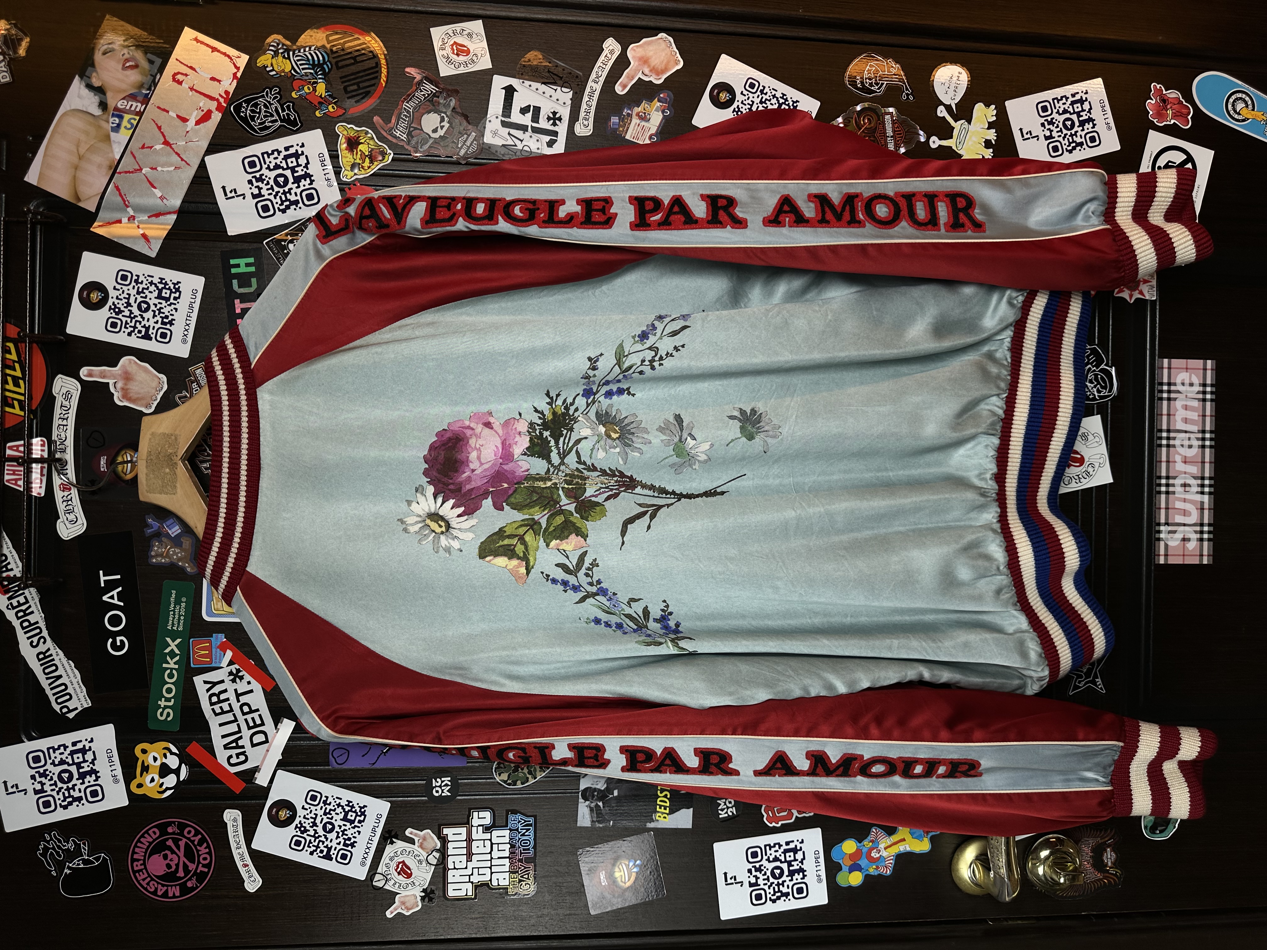 Gucci Gucci SS17 Amour illuminati Silk/Viscose XXL Bomber