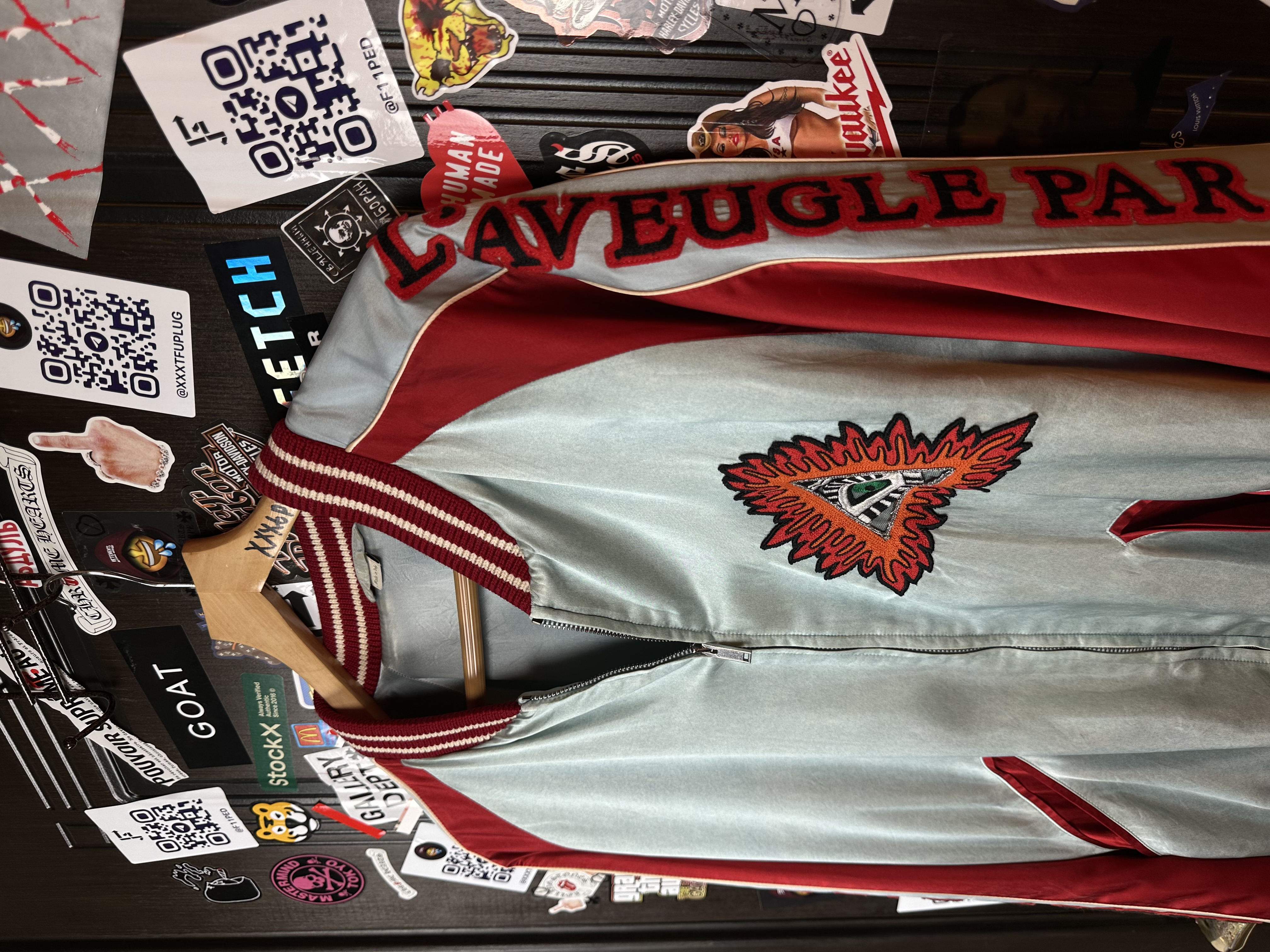 Gucci Gucci SS17 Amour illuminati Silk/Viscose XXL Bomber