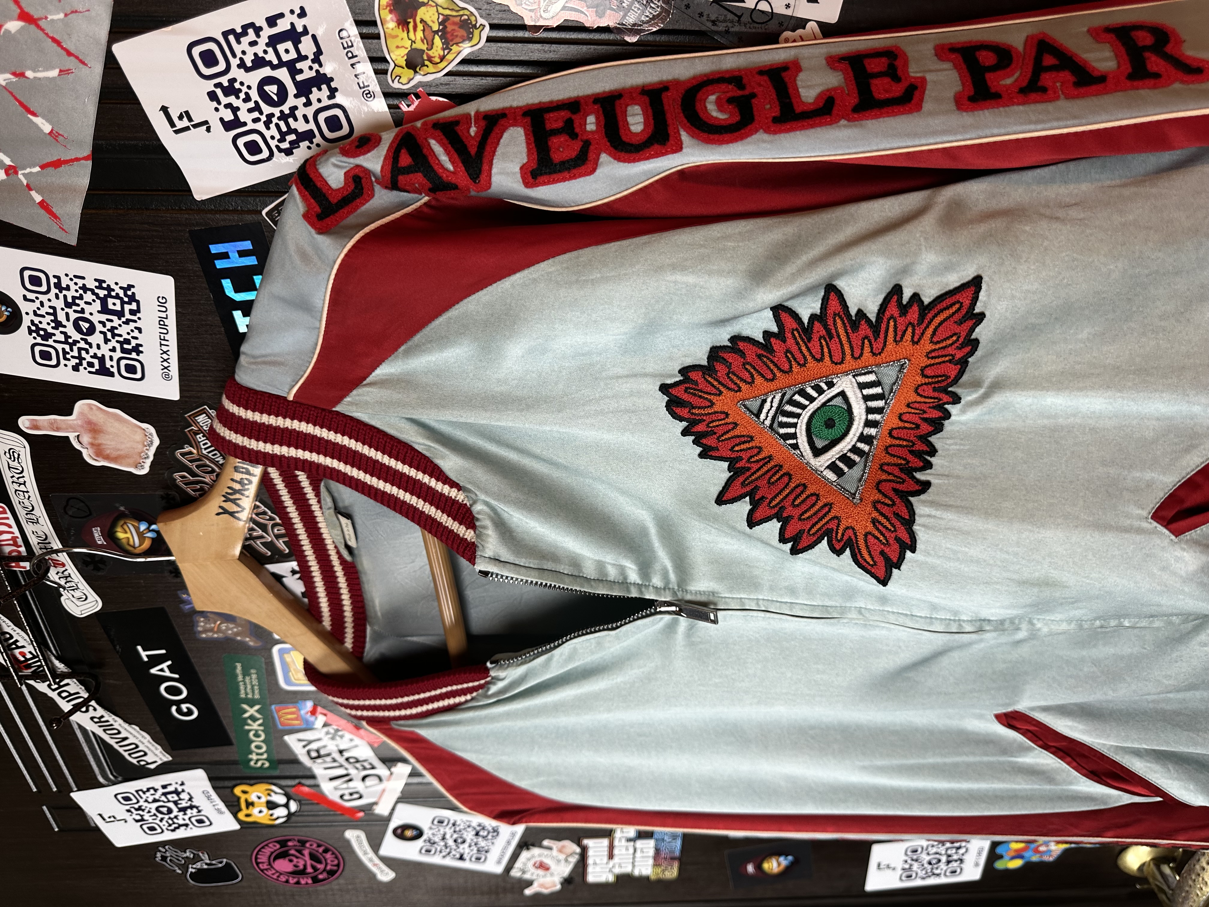 Gucci Gucci SS17 Amour illuminati Silk/Viscose XXL Bomber