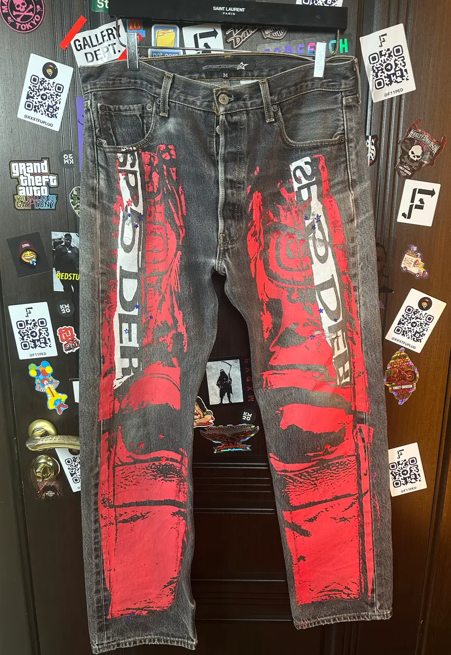 Sp5der Sp5der Moto Jeans