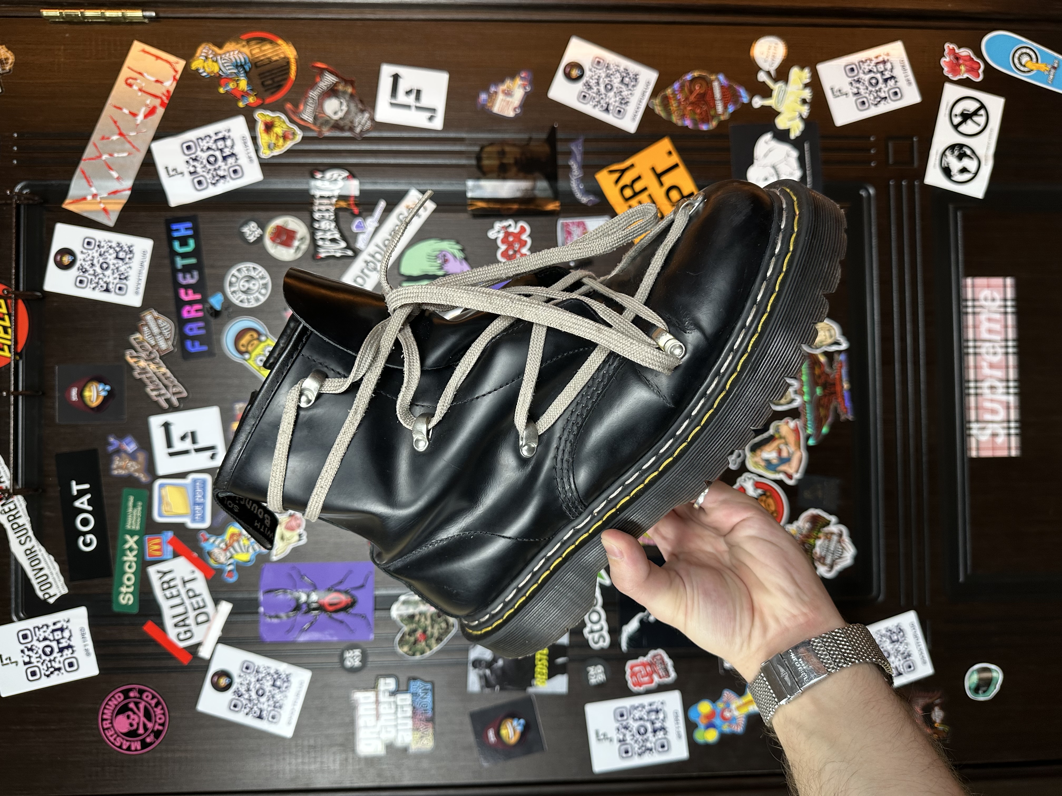 RickOwens Dr martens 43