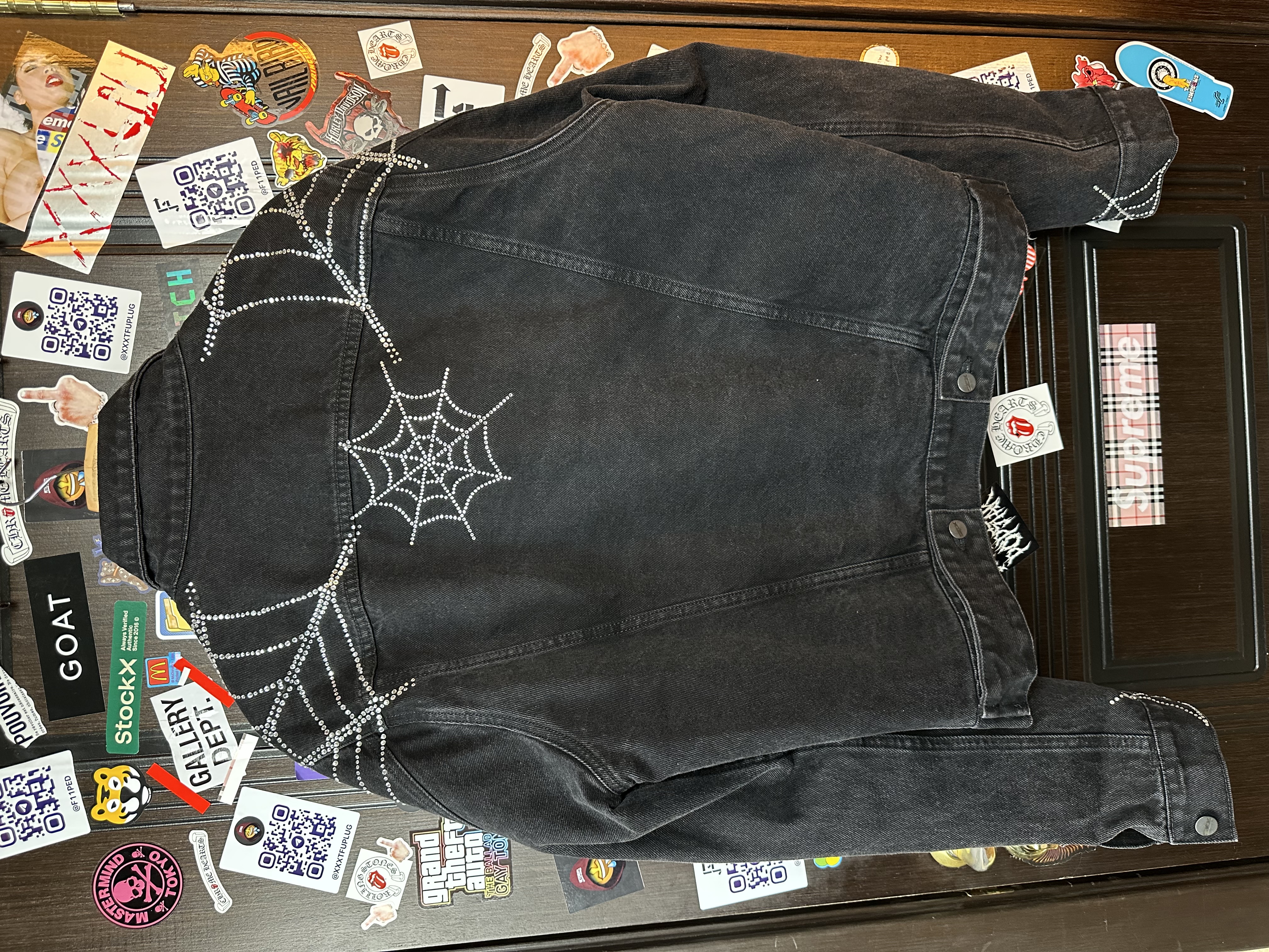 Sp5der OG Spider Worldwide First Ever 2019 Drop Denim Jacket