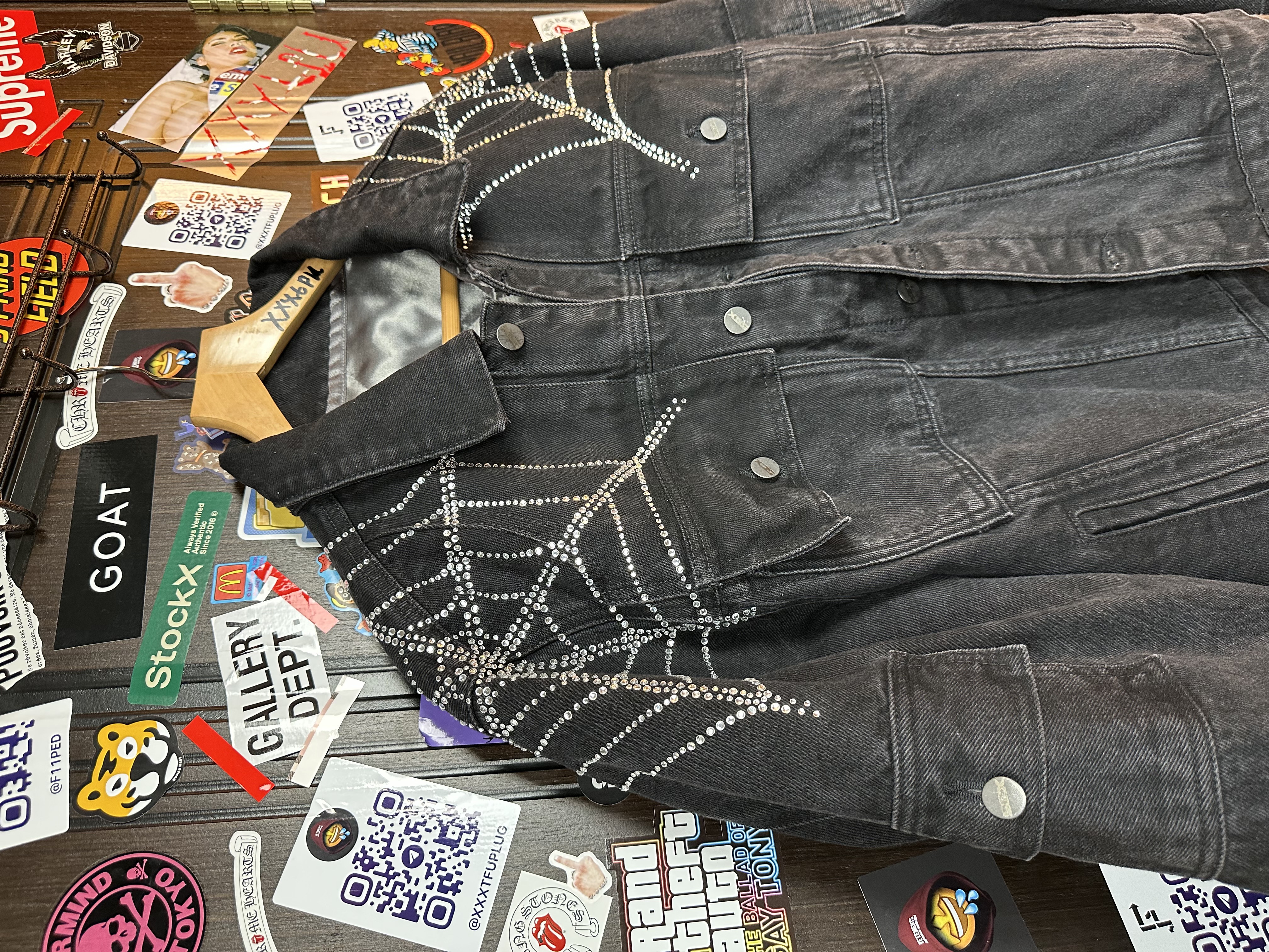 Sp5der OG Spider Worldwide First Ever 2019 Drop Denim Jacket