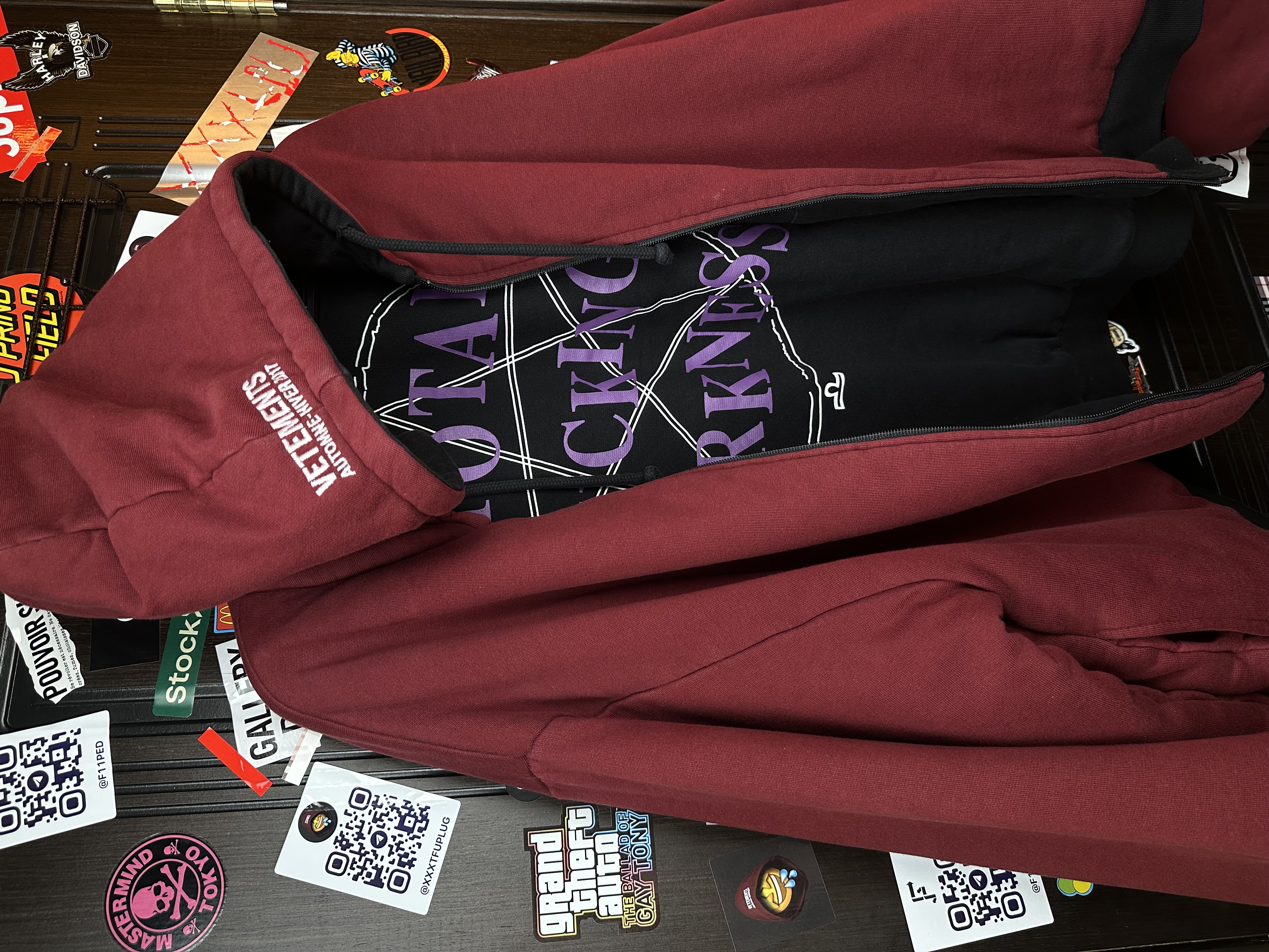 Vetements Vetements Total Fucking Darkness x 11 inch Gun Club 2 Side Bomber L size