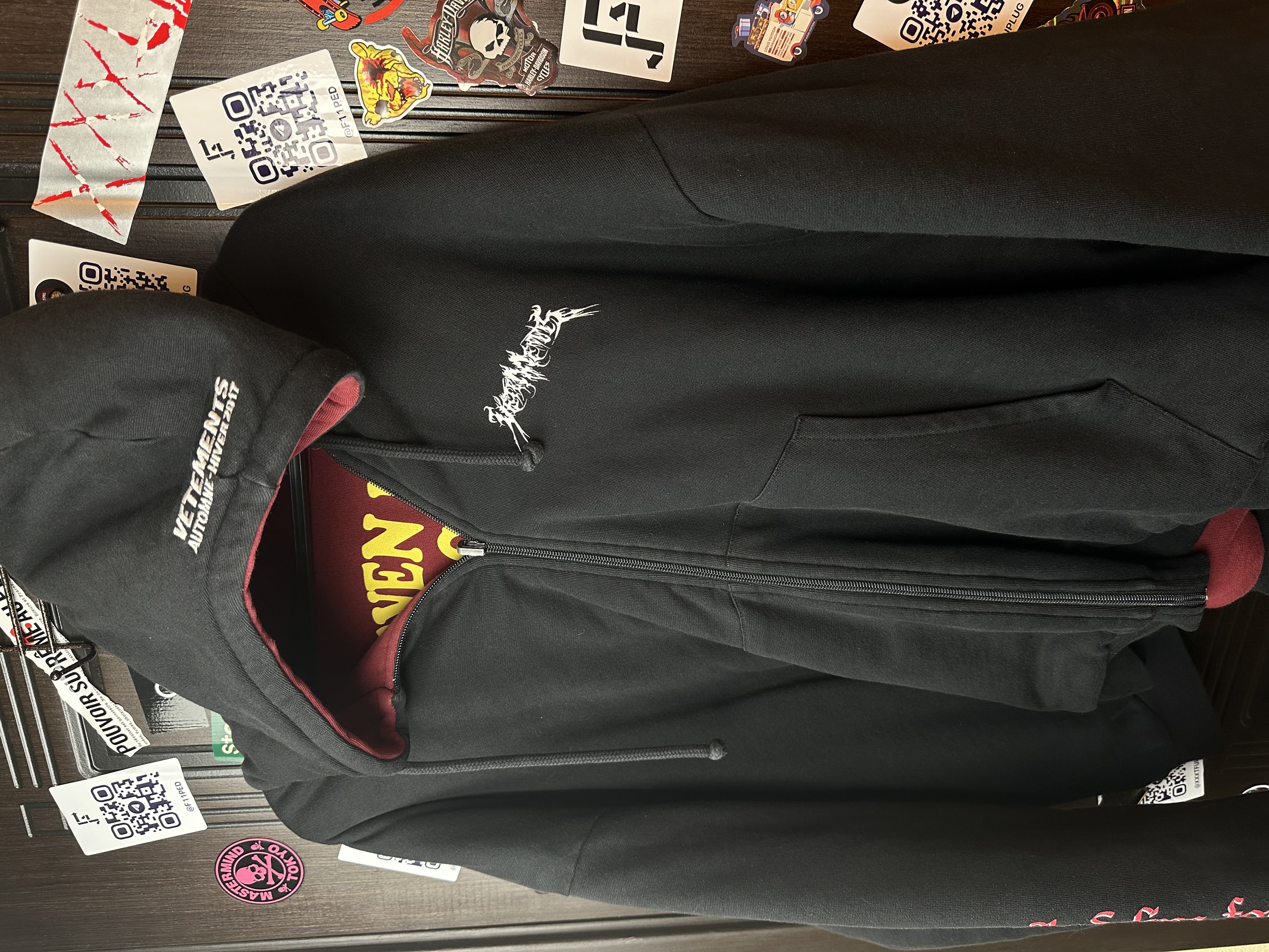 Vetements Vetements Total Fucking Darkness x 11 inch Gun Club 2 Side Bomber L size